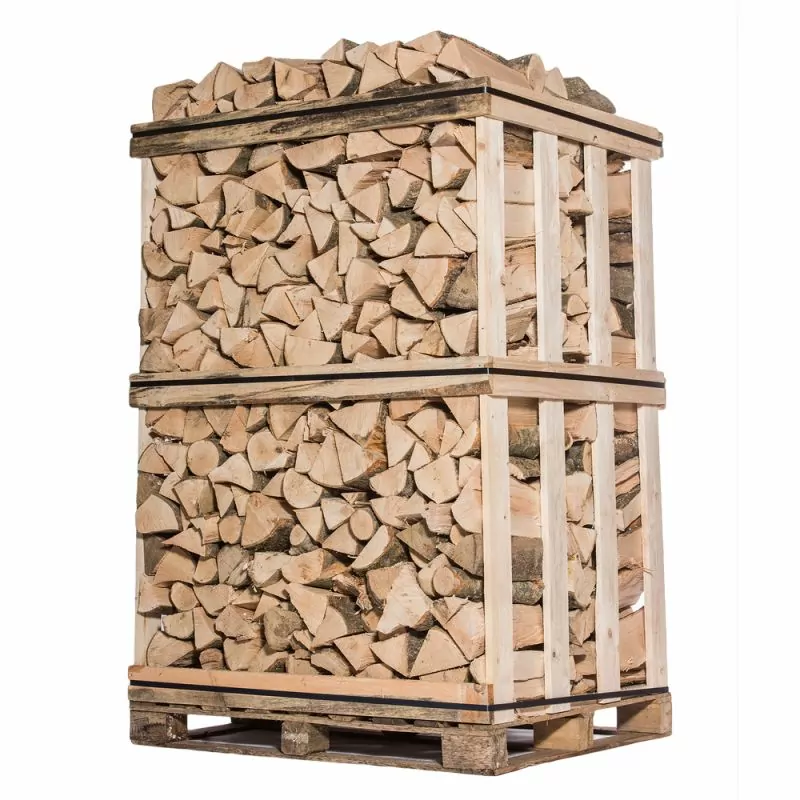 Legna da ardere secca – 25 cm, Mix Faggio e Quercia, su pallet